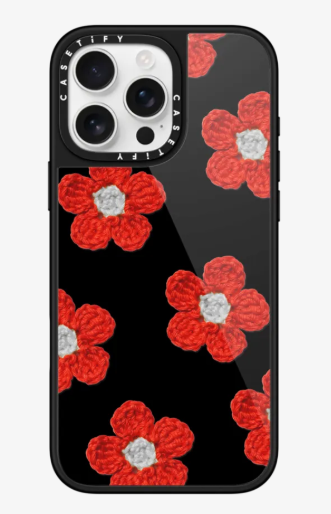 Crochet Flowers - Red