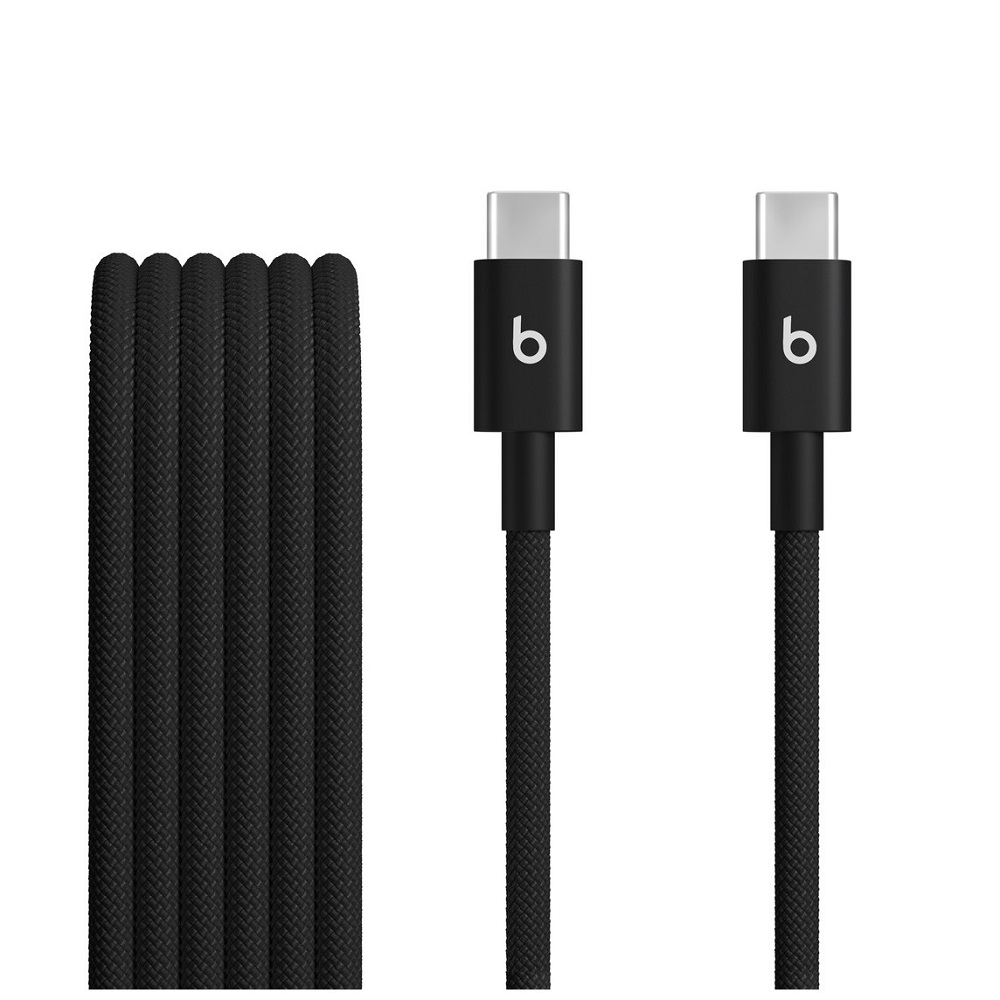 Apple 蘋果Beats USB-C to C 60W 編織充電線 (1.5 m) - 閃電黑