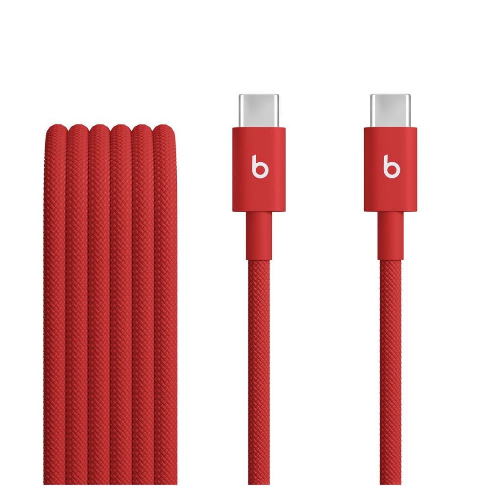 Apple 蘋果Beats USB-C to C 60W 編織充電線 (1.5 m) - 疾速紅