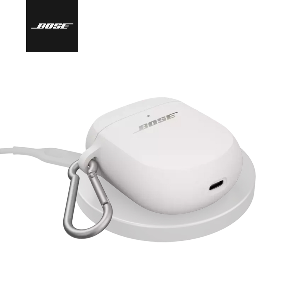 Bose QuietComfort Ultra消噪耳塞 耳機無線充電保護套 (通用II/Ultra) 霧白色